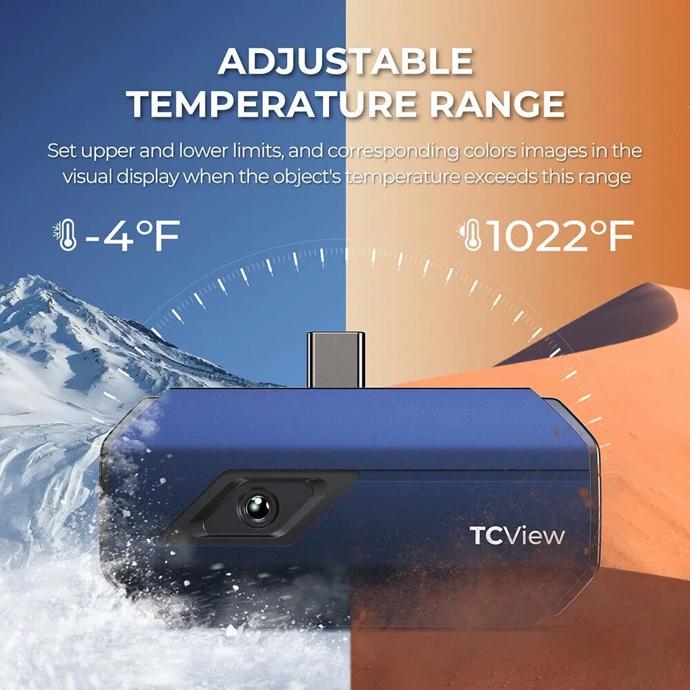 TOPDON TC001 Thermal Imaging Camera 256x192 IR High Resolution Thermal Imager for Smartphones, Tablets & PC