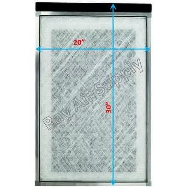 RAYAIR SUPPLY 20x30 Replacement Filter Pads suitable with Dynamic Air Cleaner 20x30 Refills (3 Pack) WHITE