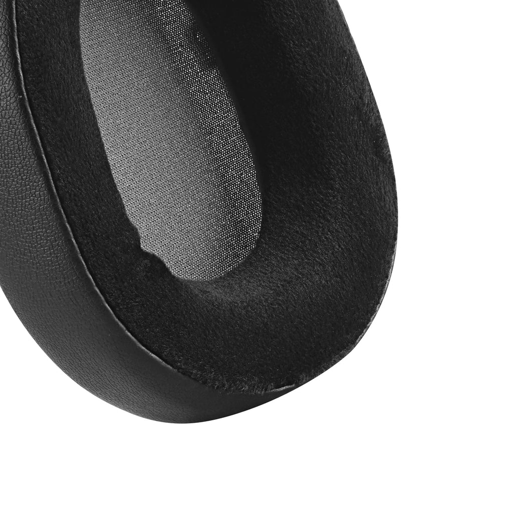 Geekria Comfort Hybrid Velour Replacement Ear Pads for Corsair HS55, HS65 Headphones Ear Cushions, Headset Earpads, Ear Cups shield Repair Parts (Black)