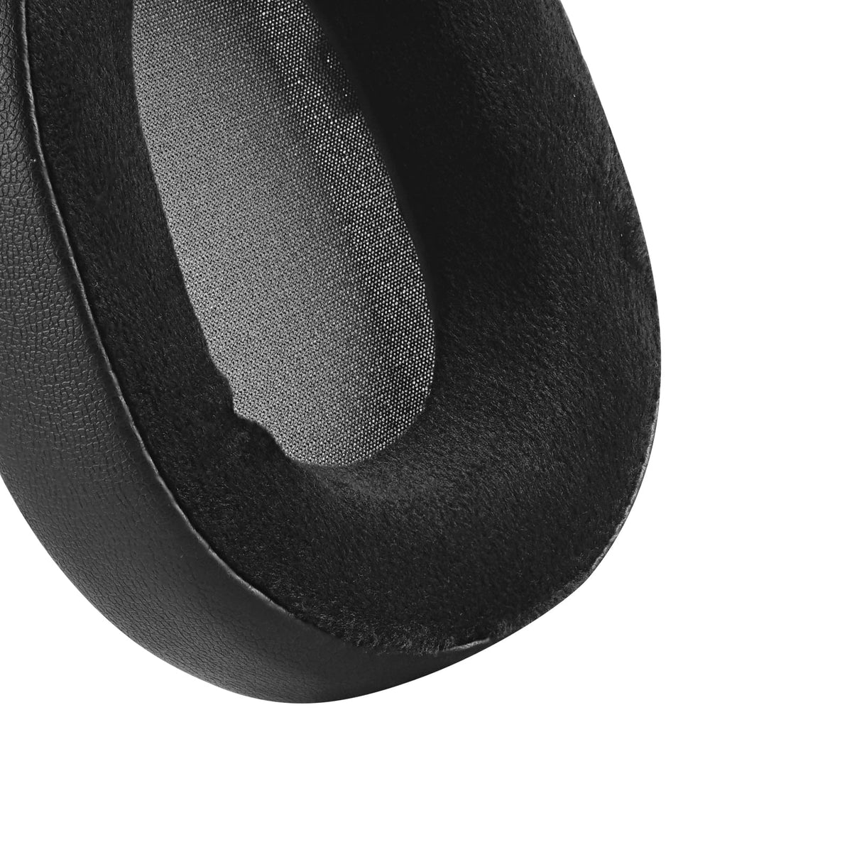 Geekria Comfort Hybrid Velour Replacement Ear Pads for Corsair HS55, HS65 Headphones Ear Cushions, Headset Earpads, Ear Cups shield Repair Parts (Black)