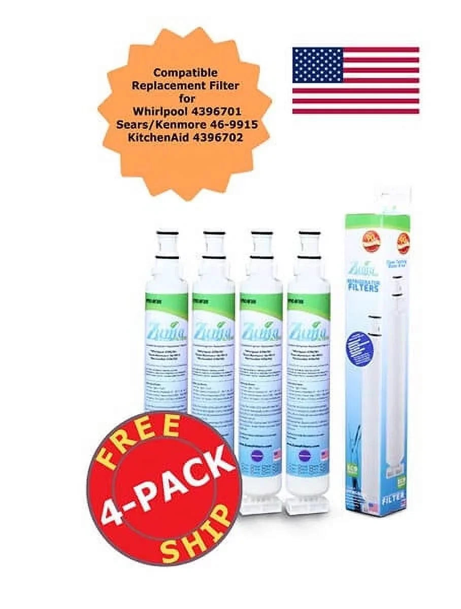ZUMA Brand , liquid and Ice Filter , Model # OPFW3-RF300 , appropriate with Whirlpool® RWF1021 - 4 Pack - Made in U.S.A.