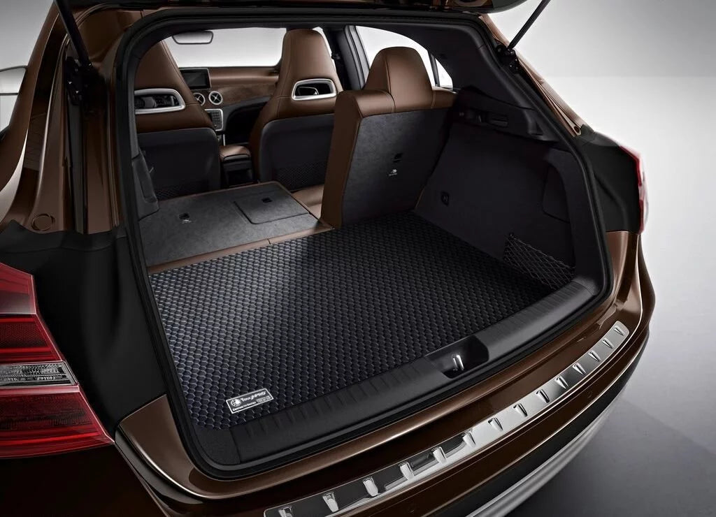ToughPRO - Trunk Mat suitable with HONDA Accord - All atmospheric conditions Heavy Duty (Made in USA) - Black Rubber - 2010