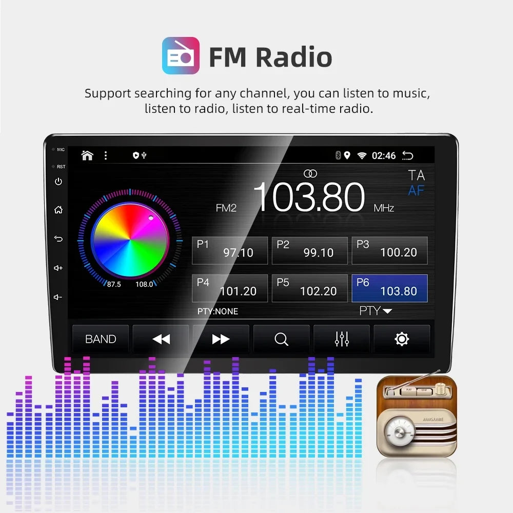 JMANCE Android 10 Car Stereo for  Sienna 2011-2014 9" Touch Screen Radio Support Wireless  CarPlay Andriod Auto