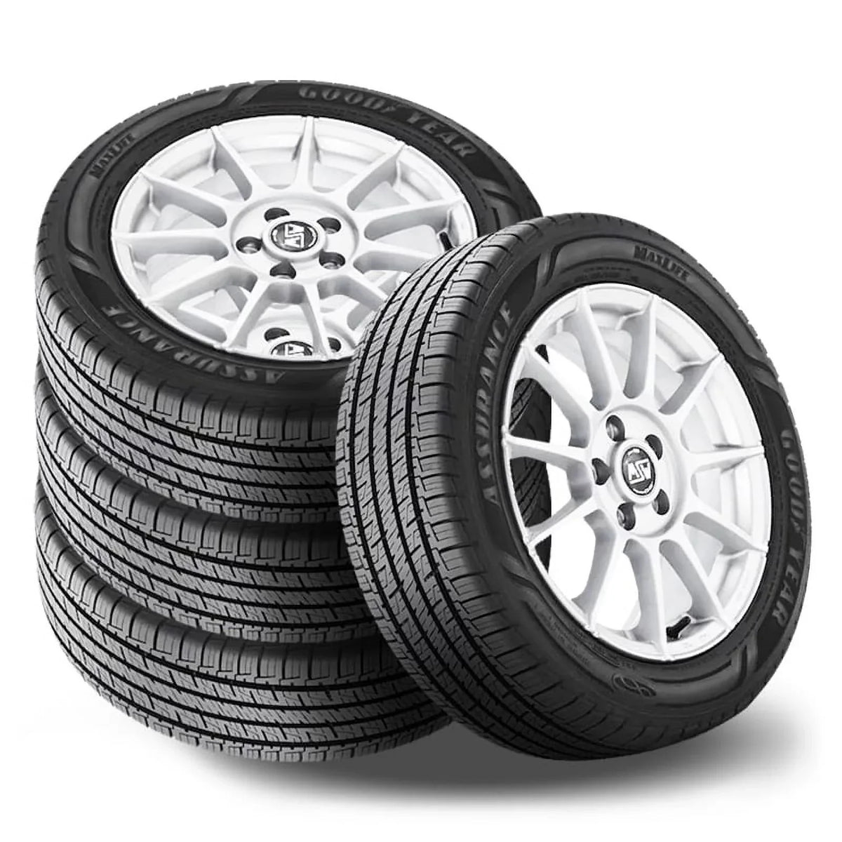 Set of 4 Goodyear Assurance Maxlife 235/55R20 102V Tires All Season 85K Mileage SET 110928545 / 235/55/20 / 2355520 Fits: 2021-23  Highlander XSE, 2016-22 Lexus RX350 F Sport