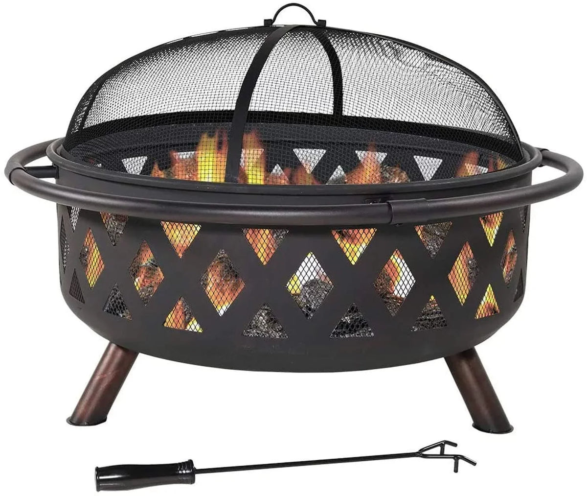 Sofia Easy Assemble And Portable Outdoor Bonfire Party Grill Pit And Fire Pit
