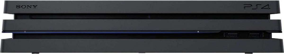 PlayStation 4 Pro 1TB Gaming Console Black HDMI Cable 2 Controller With BOLT AXTION Cleaning Kit Bundle Like New