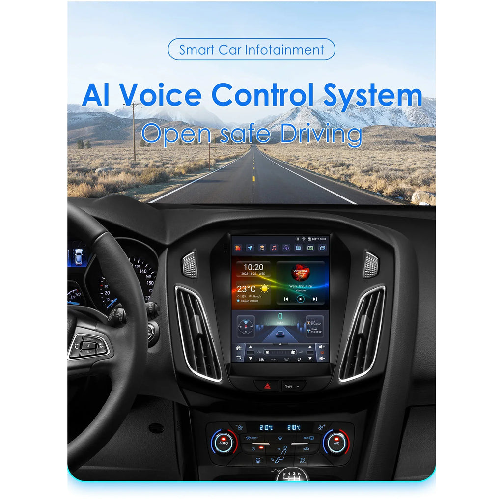 Carplay Android 13.0 Wifi Bluetooth 4+32GB RDS 9.7" Car Stereo Radio Head Unit GPS Navigation Player For  Focus 2011 2012 2013 2014 2015 2016 2017 2018 2019