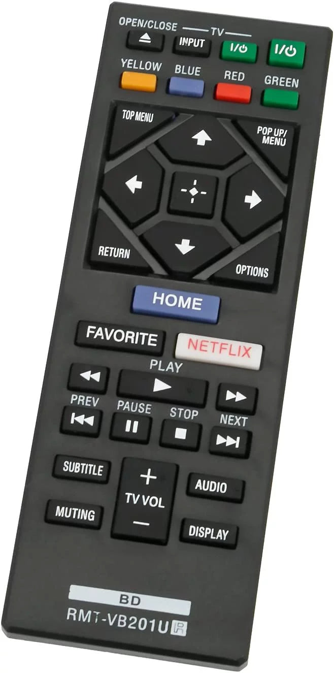 RMT-VB201U Replace Remote Control fit for  Blu-Ray BD Disc DVD Player BDP-BX370 BDP-S1700 BDP-S3700 BDP-S6700