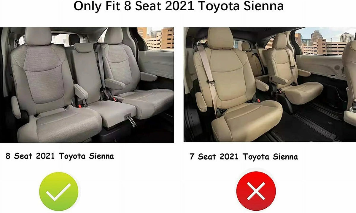 3W Cargo Liner appropriate for  Sienna 2021 2022 2023 8 seats TPE All climate Custom Fit Trunk Mat for 2021 2022 2023  Sienna ( (NOT for Spare Tire Model ), Black