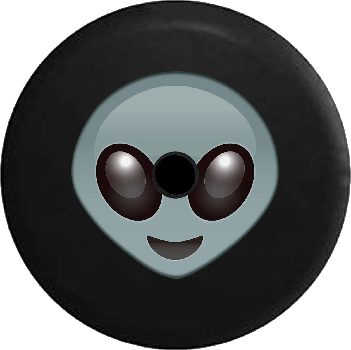 2018 2019 Wrangler JL Backup Camera Smiling Happy Alien Head Emoji Spare Tire protector for Jeep RV 32 Inch