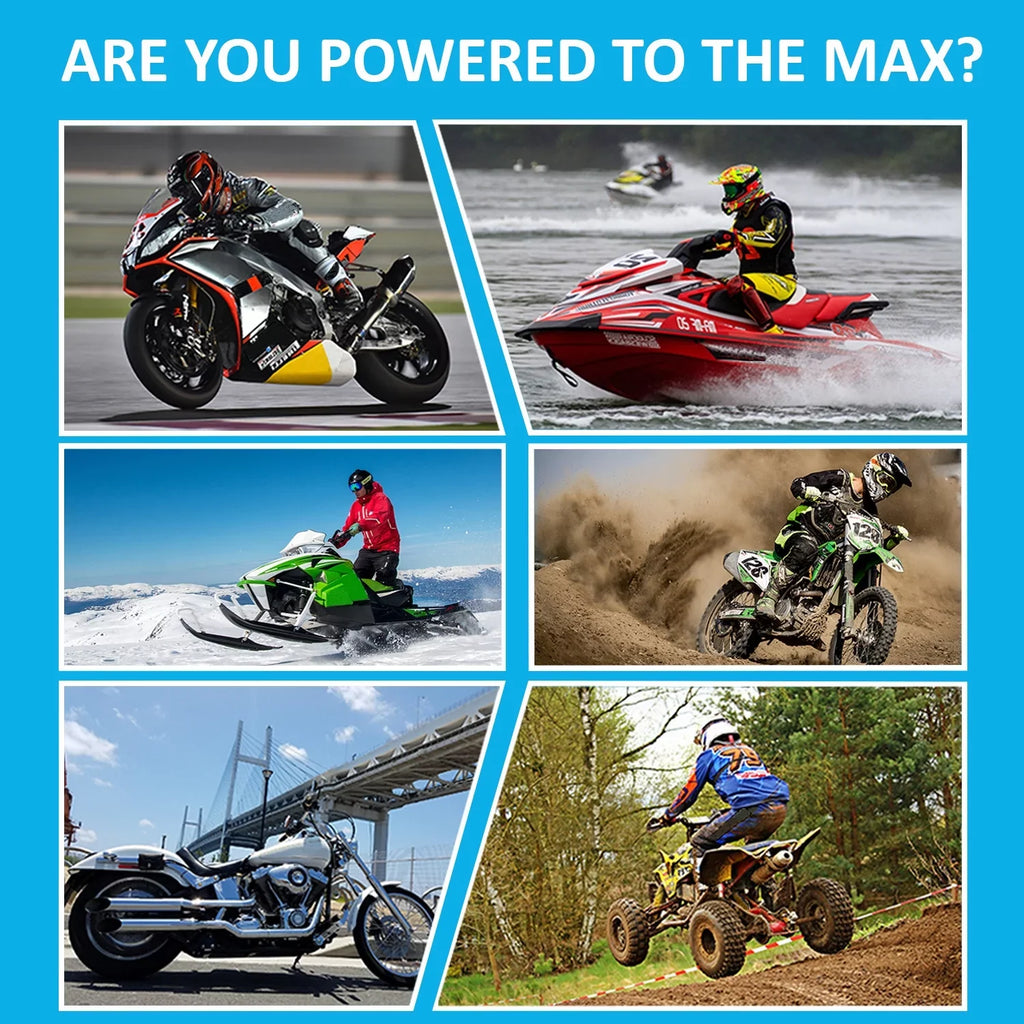 YB9-BS Lithium Replacement Battery appropriate with Gilera 125 XR2 E-Starter All Years - 8 Pack