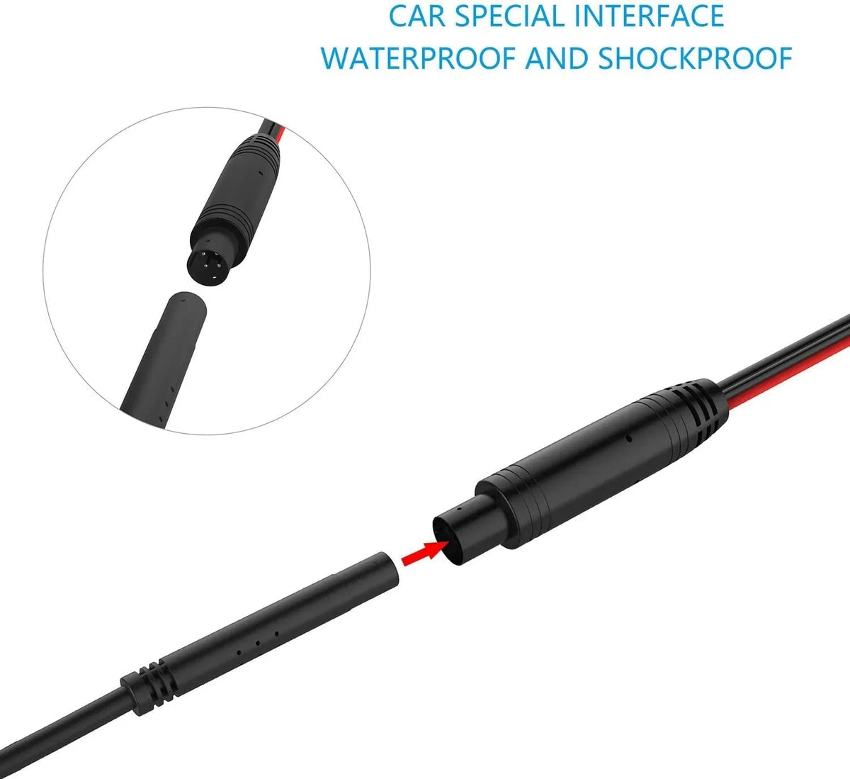 CAM110 Backup Camera License Plate HD Night Vision Rear View 170° Angle Waterproof suitable with Pioneer Car Radio DMH-100BT DMH-WT8600NEX DMH-160BT DMH1770NEX AVH-120BT AVH-210EX AVH-2550NEX