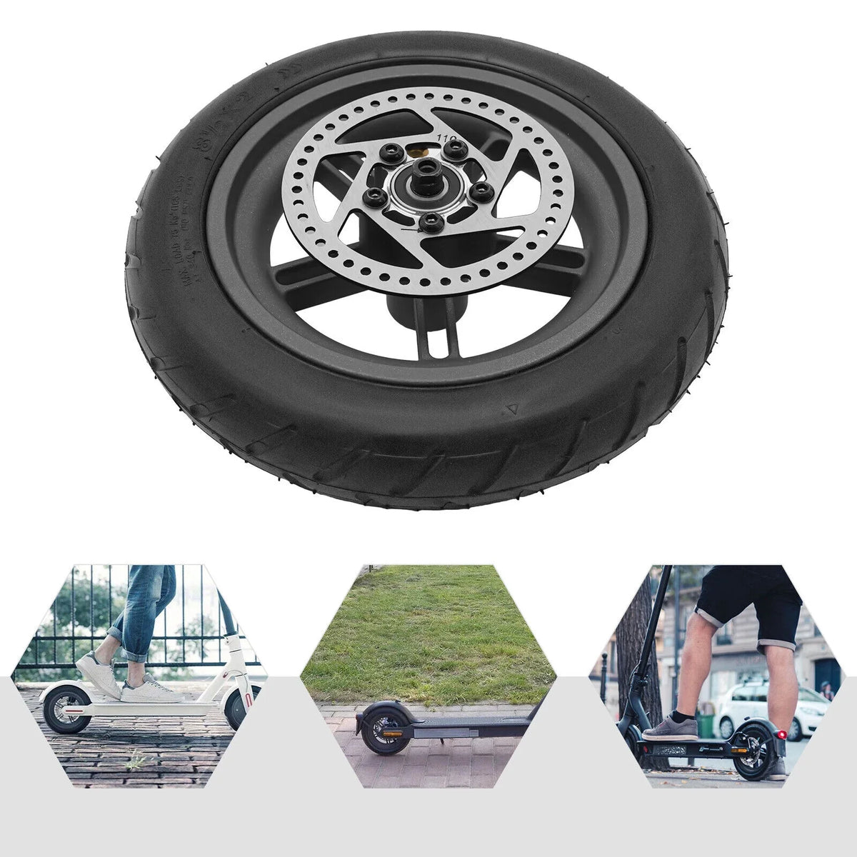 Electric Scooter Solid Tire 10X2.125 Rear Wheel Tyre For M365  10 Inch