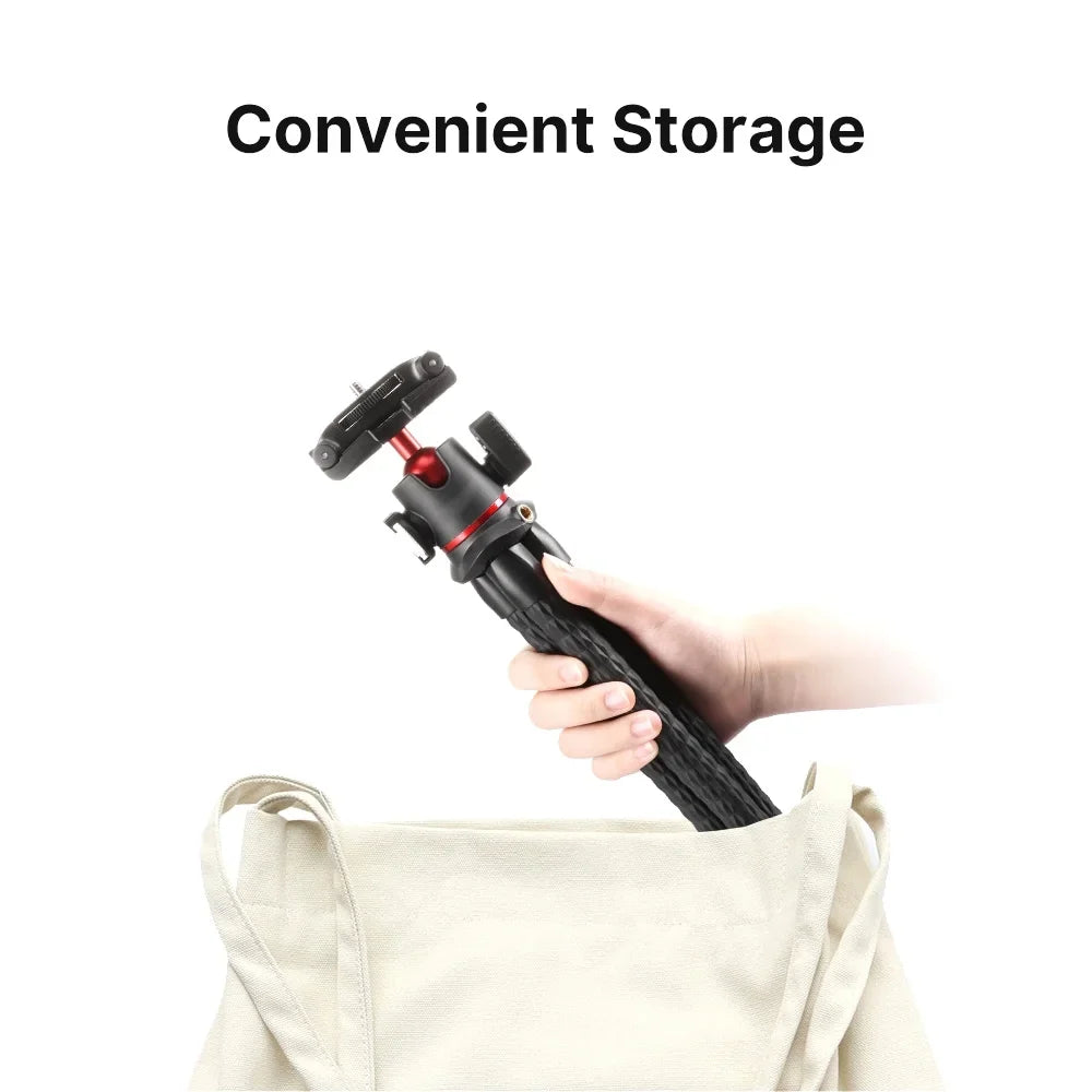 Dadypet MT-33  Octopus Tripod with Cold Shoe Mount,  Rotatable Ball Head, for Smartphone Camera Live Streaming Vlog
