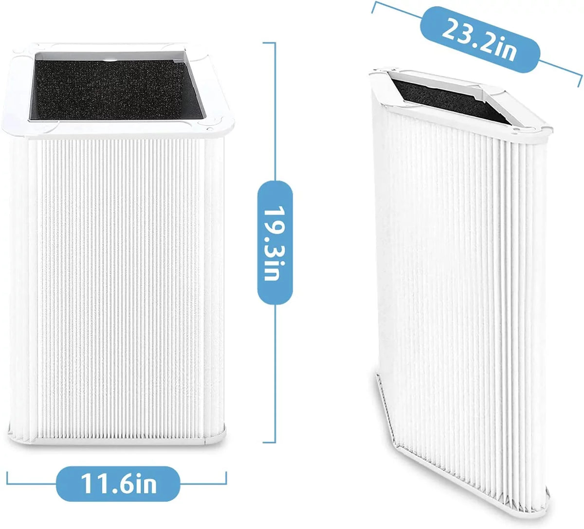 121 Replacement Filter appropriate with Blueair Blue Pure 121 Air Purifier, HEPA and Activated Carbon Filter