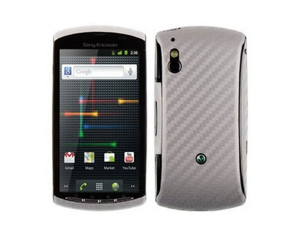 Skinomi Carbon Fiber Film Skin + Screen Protector protector for Xperia Play