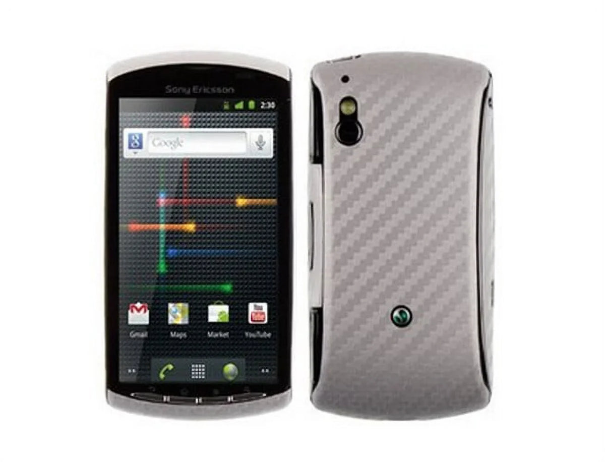 Skinomi Carbon Fiber Film Skin + Screen Protector protector for Xperia Play