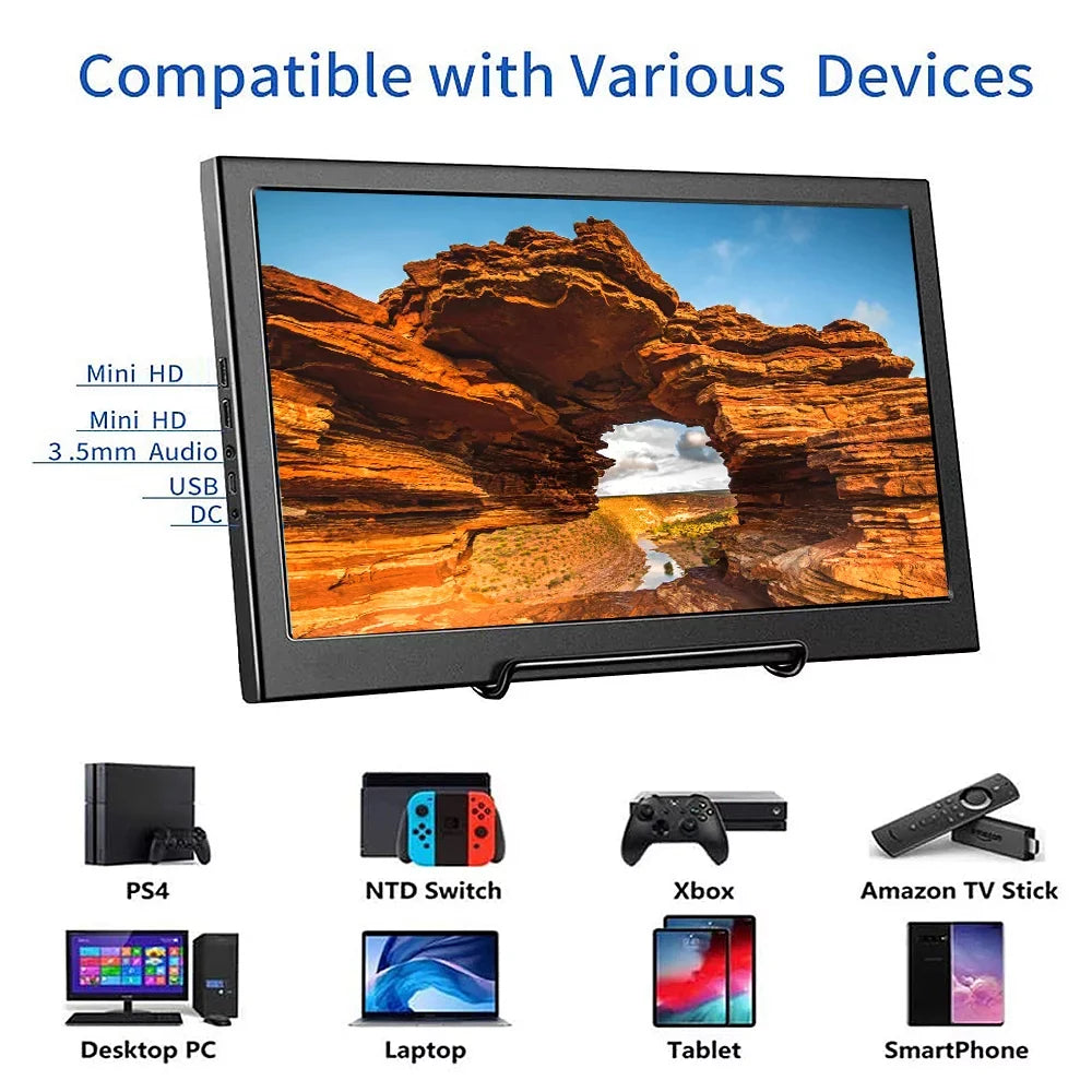 Dadypet Monitor,10 Thickness 17mm BUZHI Raspberry Pi Windows Monitor 1920X1080 IPS  Display Monitor Windows 7 8 PS3  Display Thickness 17mm US IPS Panel 8 10 Thickness 7 8 10 HUIOP