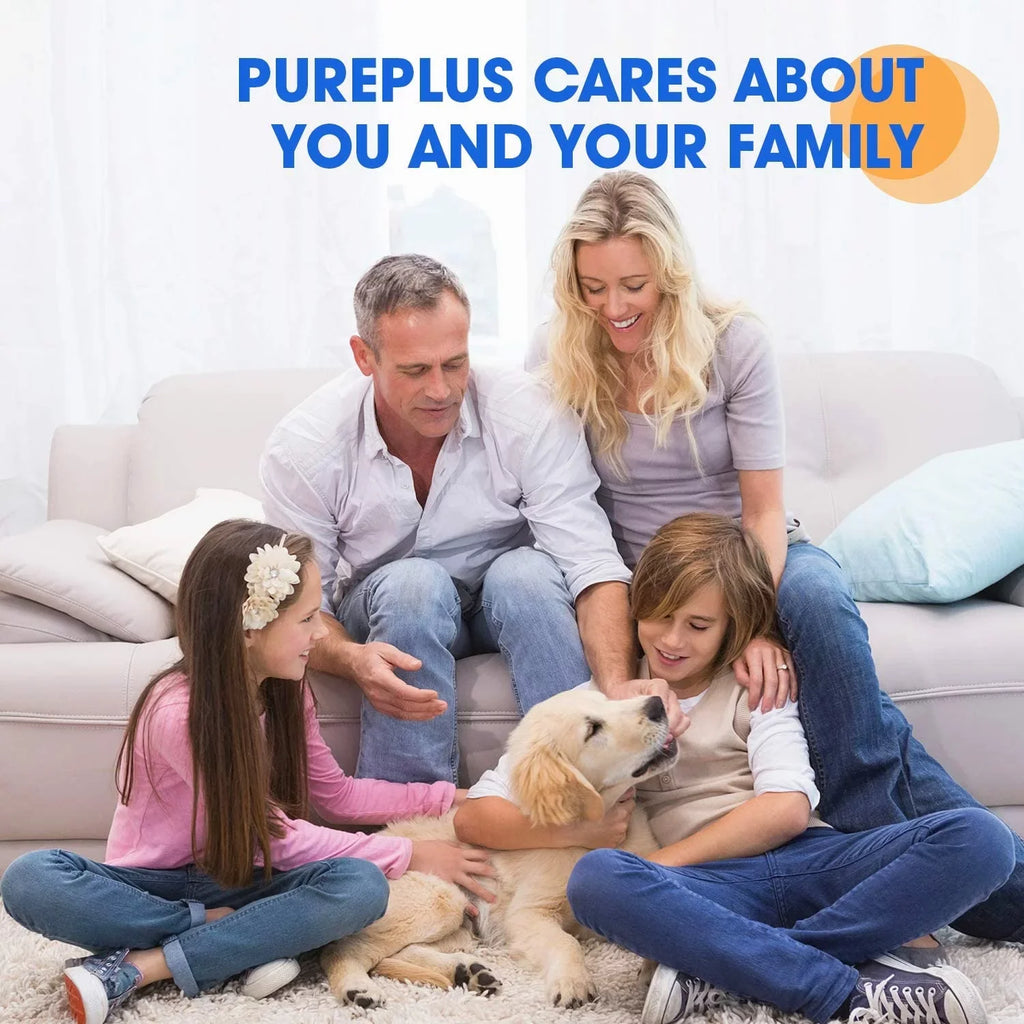 PUREPLUS 10" x 4.5" Whole House Pleated Sediment Filter for Well liquid, Replacement Cartridge for GE FXHSC, Culligan R50-BBSA, Pentek R50-BB, DuPont WFHDC3001, American Plumber W50PEHD, GXWH40L, 4Pack