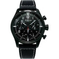 Alpina Startimer Pilot Chronograph AL-371BB4FBS6 Black PVD Quartz Men's Watch