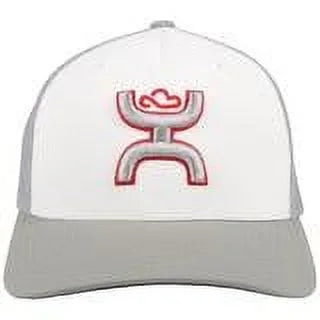 Hooey Coach Red White Gray Mesh - Hats Cap   - 2112Whgy
