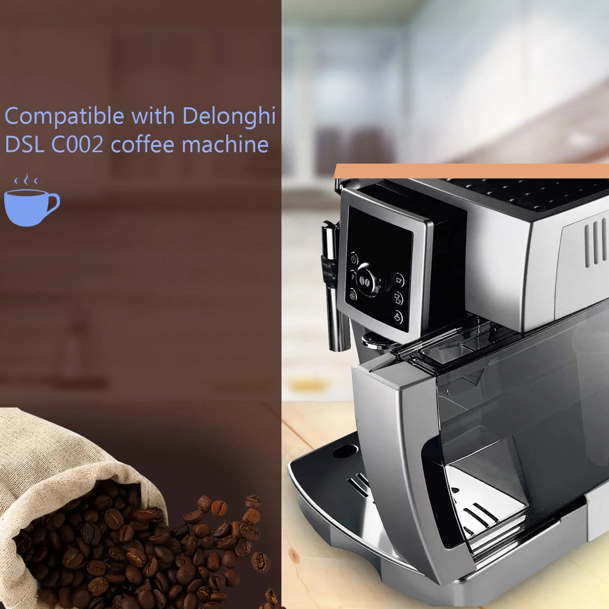 4Pcs Coffee Replacement Filter Cartridge Replacement Filter Coffee Filter matching with Delonghi DSL C002 Maker Machine Coffee Machine Accessory liquid Filter for Coffee Maker