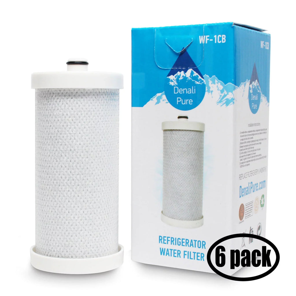 6-Pack suitable with White Westinghouse WRS3R3EW0 Refrigerator liquid Filter - suitable with White Westinghouse WF1CB, WFCB Fridge moisture Filter Cartridge