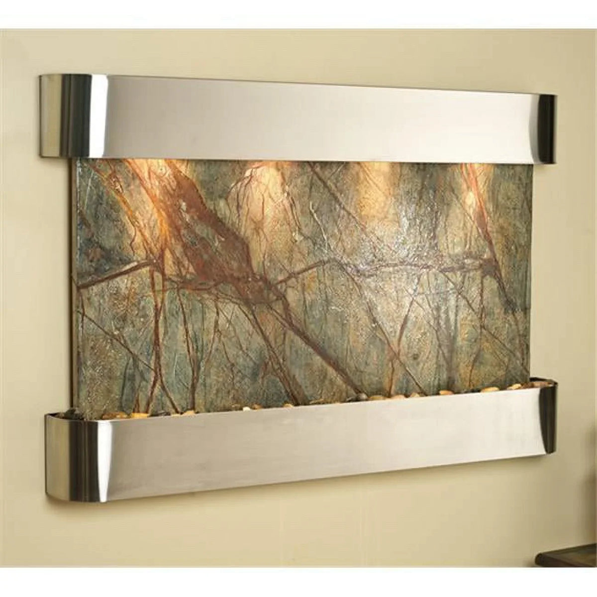 Adagio SSR2005 Sunrise Springs - Green Rainforest Marble Wall Fountain