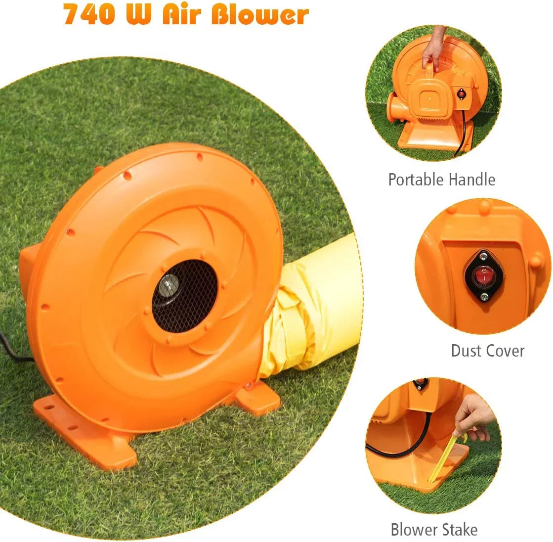 Inflatable moisture Slide, Hippo Themed liquid Slides for Kids Backyard w/Long Slide, 740w Blower, Splashing Pool, moisture Cannon, Indoor Outdoor Blow up Giant moisture Park for Big Kids and Adults