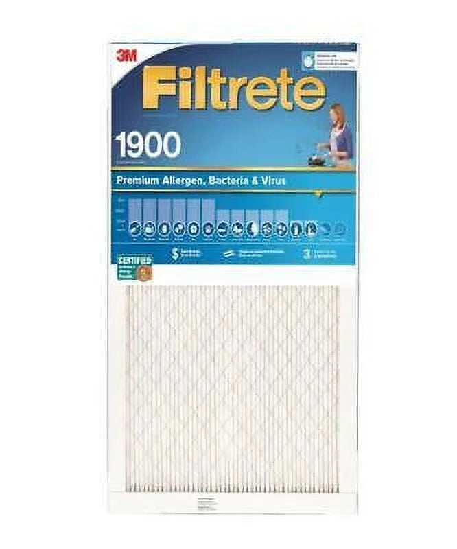 D Pleated Allergen Air Filter (Pack of 4). H x 1 in. W x 25 in. 3M Filtrete 14 in