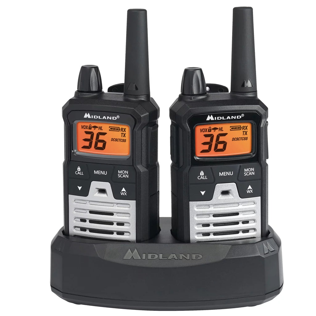 Midland T290VP4 X-TALKER GMRS Long Range Walkie Talkie - Two Way Radio with NOAA elements Scan + Alert and 121 Privacy Codes