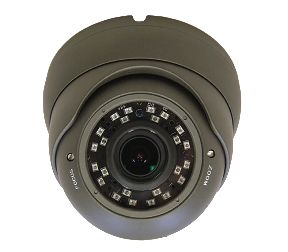 101AV Security Dome Camera 1080P True Full-HD 4 IN 1(TVI, AHD, CVI, CVBS) 2.8-12mm Variable Focus Lens  2.4Megapixel STARVIS Image Sensor IR In/Outdoor WDR OSD Camera (Charcoal)