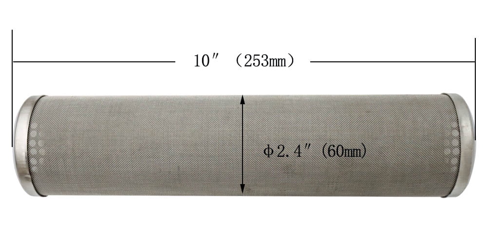 TECHTONGDA Front moisture Filter Housing 10 inch Filter 1 inch NPT for Whole House aqua Purification 304 Stainless Steel 8000L/h