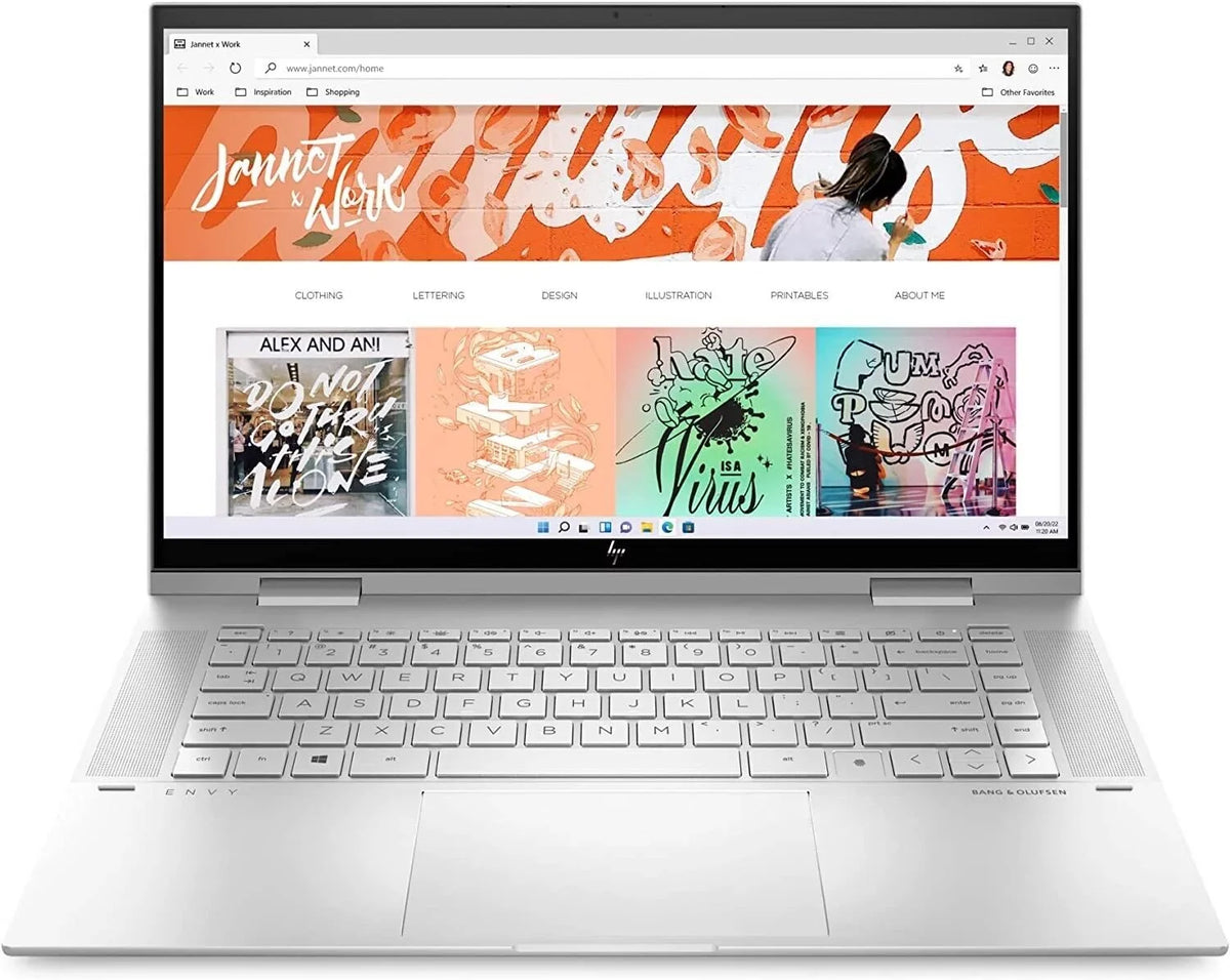 Gently Used  Envy x360 Convertible 15-inch Laptop,  Core i7-1260P  Iris Xe Graphics, 16 GB RAM, 1 TB SSD, (15-es2026nr, Natural Silver Aluminum)