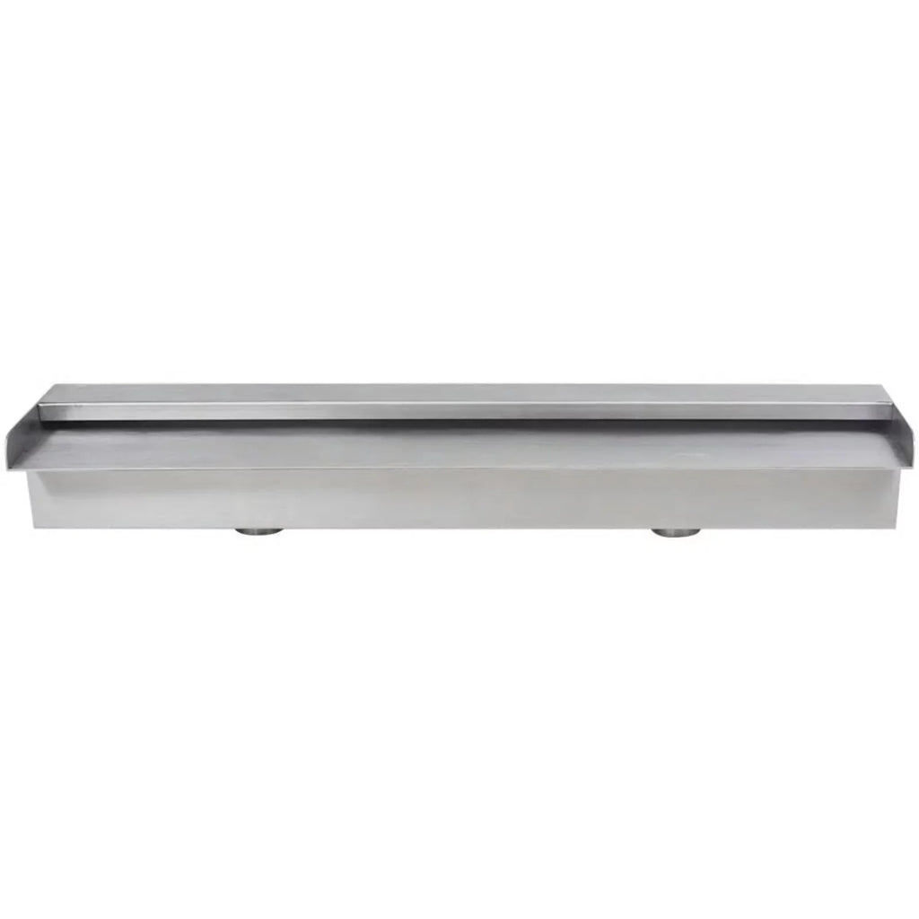 Andoer ,23.6 X 4.5 Stainless Steel 23.6" Waterfall Pool X 4.5 X Feature SpillwayPatio Pool 23.6 Waterfall Above Pool Steel Pool Slide Waterfall Pond Waterfall Spillway Pond With Inches (w X
