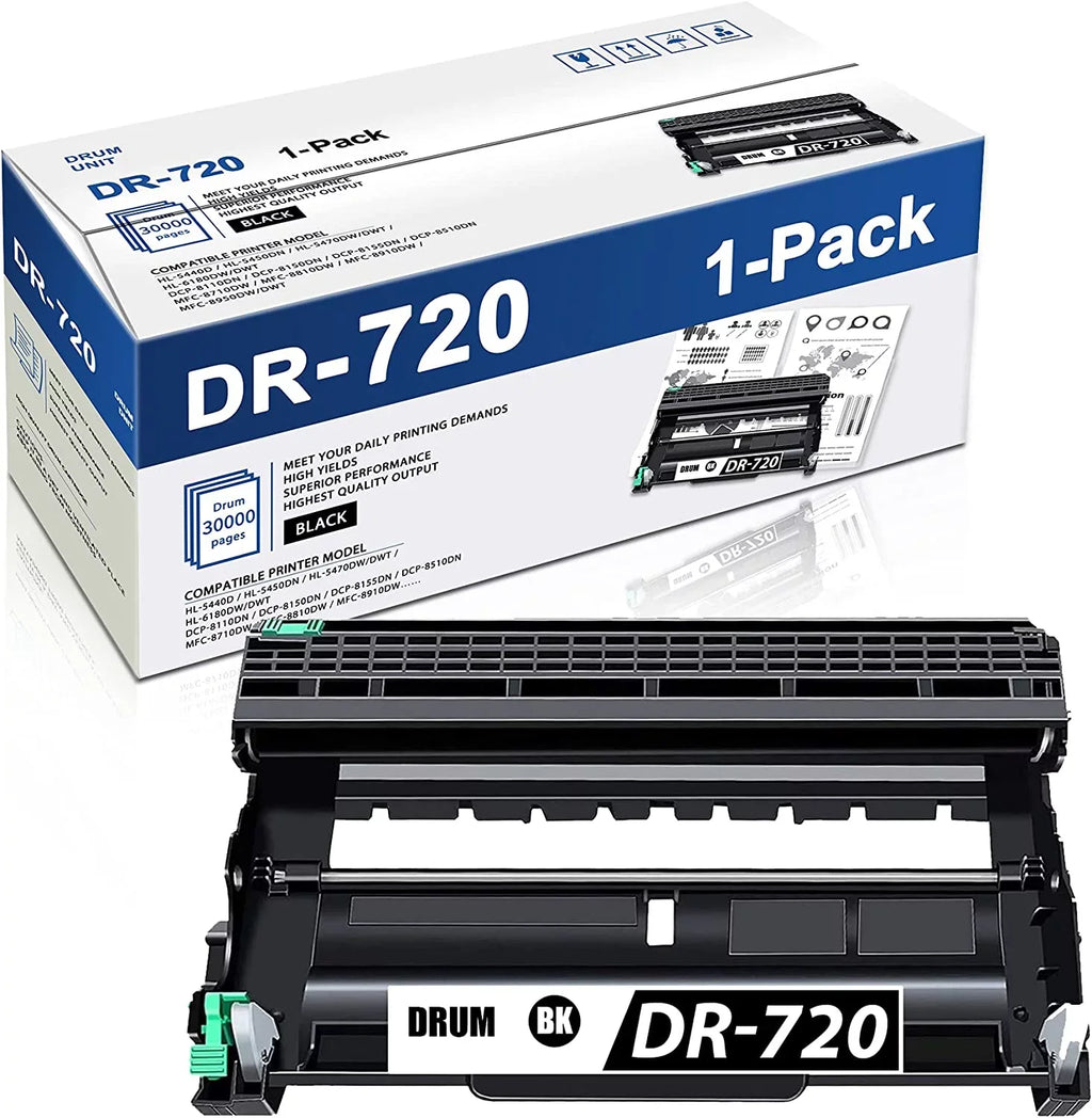 DR720 1 PackBlack appropriate DR720 Drum Unit Toner Not Included Replacement for Brother hl5450DN 5470DWDWT DCP8110DN 8150DN MFC8710DW 8810DW 8910DW Printer Drum Unit