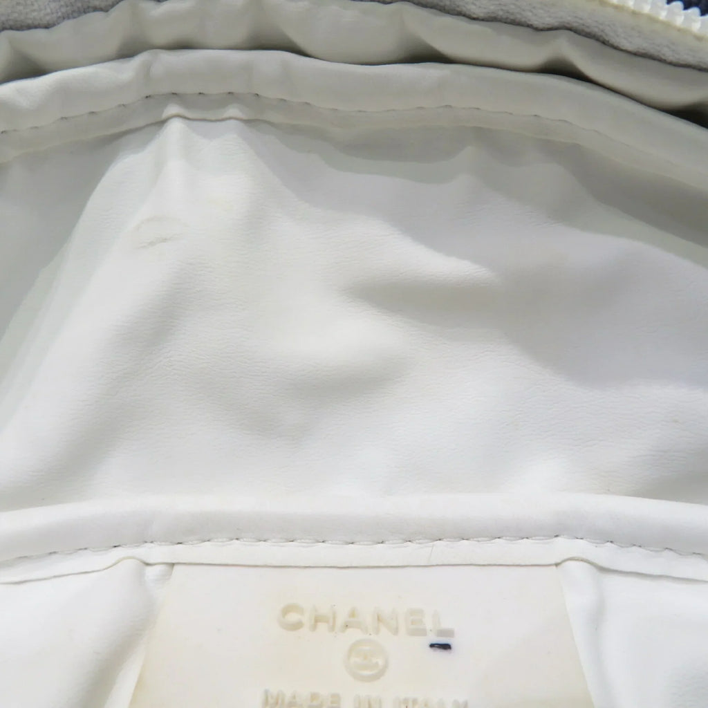 Pre-Owned CHANEL Sportsline Waist Bag Body Navy/White Canvas Women's Men's (Good)