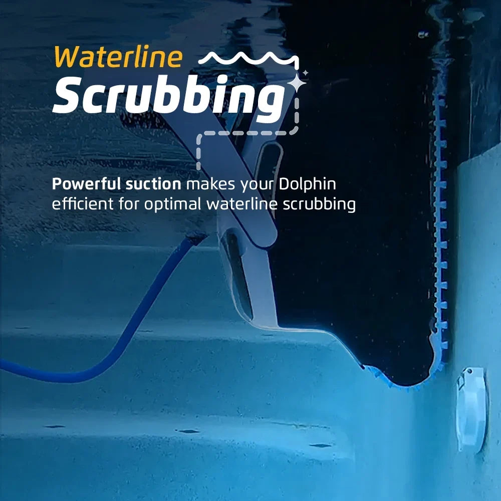 Dolphin Explorer E40 Wi-Fi Robotic Pool Vacuum Cleaner Pools up to 50 FT - Waterline Scrubber Brush