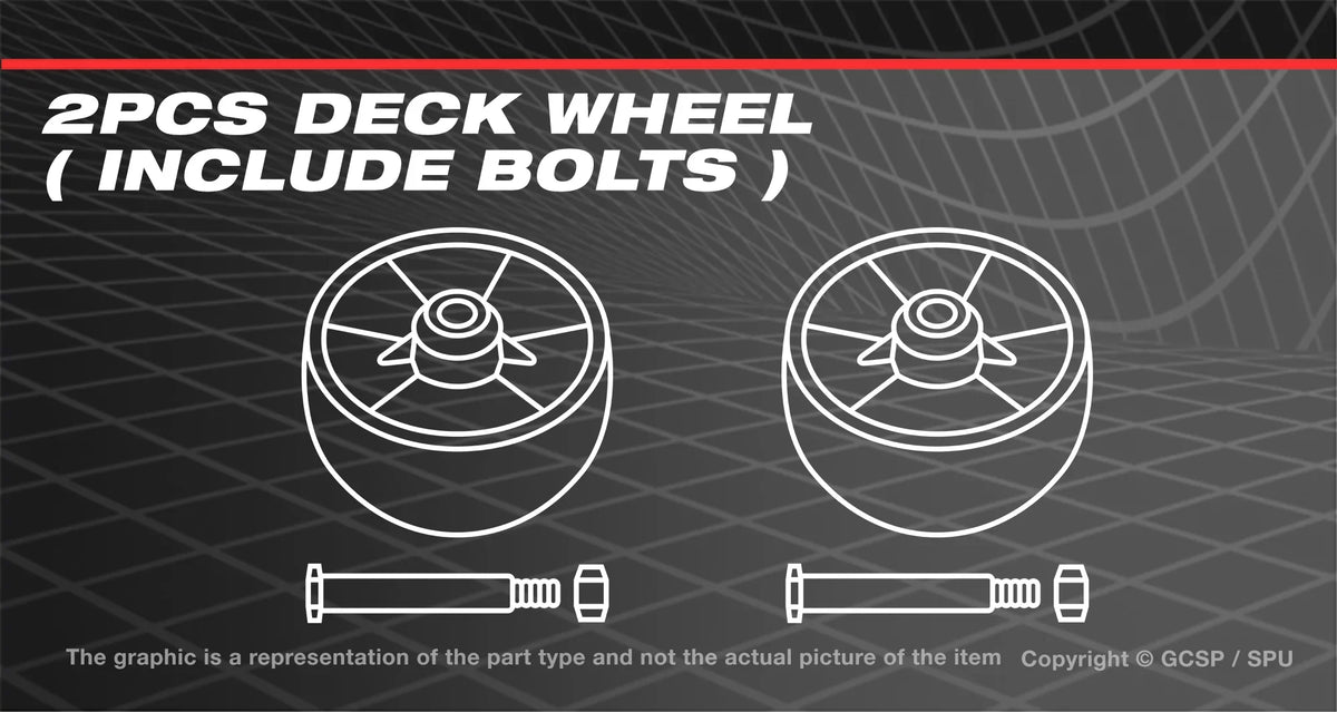 2PCS Deck Wheel For Cub Cadet Z-Force L48 Zero Turn Mowers 48"