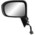 K-Source Driver Side Mirror for 14-15 HONDA Civic Coupe, Civic Sedan, Civic Hybrid, (textured black w/PTM wrap, foldaway), w/o Aspherical lens, w/o camera, w/o turn signal, Power 63624H