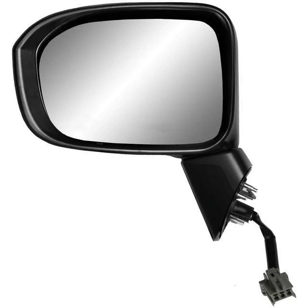 K-Source Driver Side Mirror for 14-15 HONDA Civic Coupe, Civic Sedan, Civic Hybrid, (textured black w/PTM wrap, foldaway), w/o Aspherical lens, w/o camera, w/o turn signal, Power 63624H