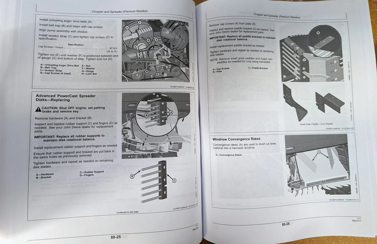 John Deere S660 S670 S680 S690 Combine   Owners & Operation Manual - Part Number # OMHXE51478