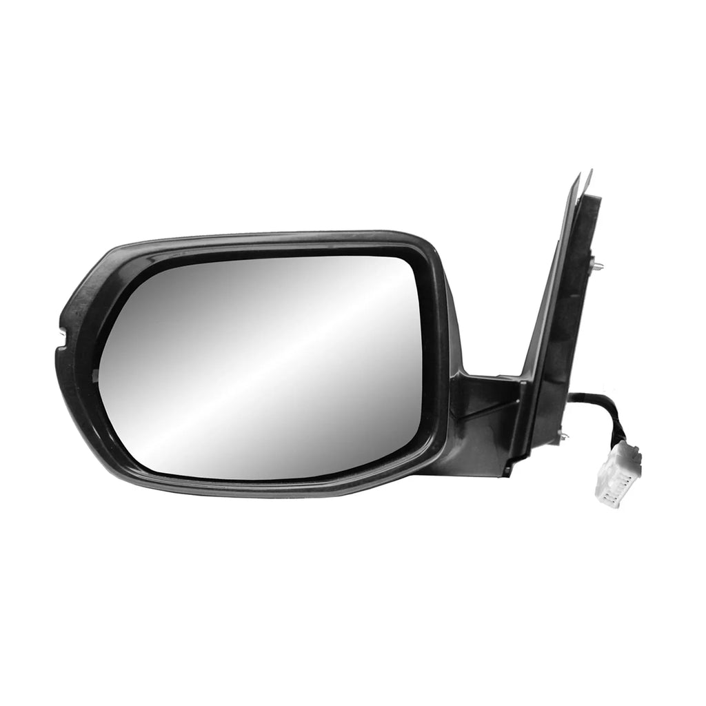 63071H - Fit System Passenger Side Mirror for 17-19 HONDA CR-V EX, EX-L, testured black w/PTM shield, w/turn signal, w/BSDS, foldaway, w/o camera, Heated Power