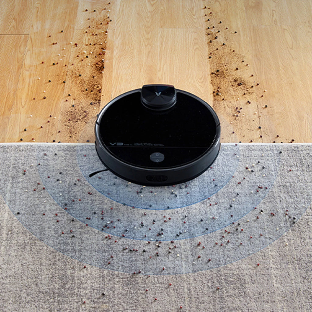 Viomi Smart Robot Vacuum V3 Max Duster Vacuum & Mop for Multi Floors, Black