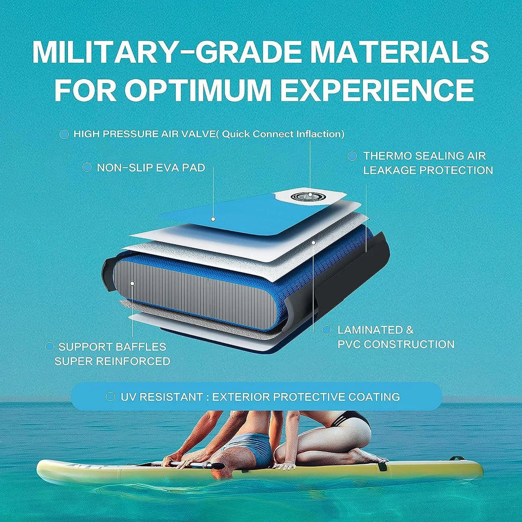 Deluxe Pink Inflatable Stand Up Paddle Board - 1 paddle board kit - 27.55 - Discover ultimate balance and stability on the moisture!