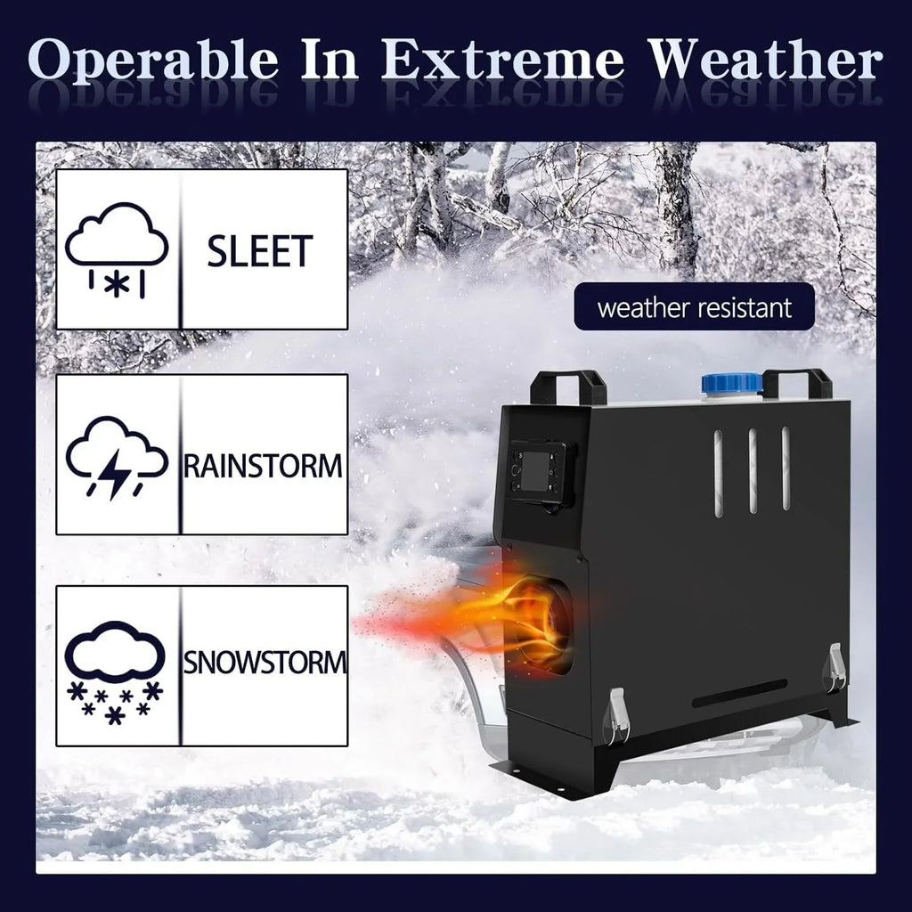 JSTUOKE 5-8KW Diesel Air Heater All in One Control and LCD Display, Fast Heating, for RV Truck, ship, Bus, Car Trailer, Motorhomes, Caravans