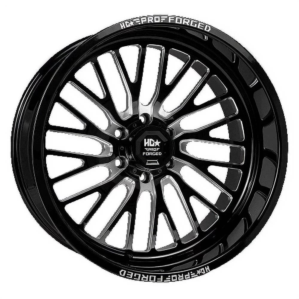 LUXXX HD FORGED LHD PRO 7 SENTRY 22X12 6X139.7 -44ET 122.1CB Gloss Black Milled Wheel