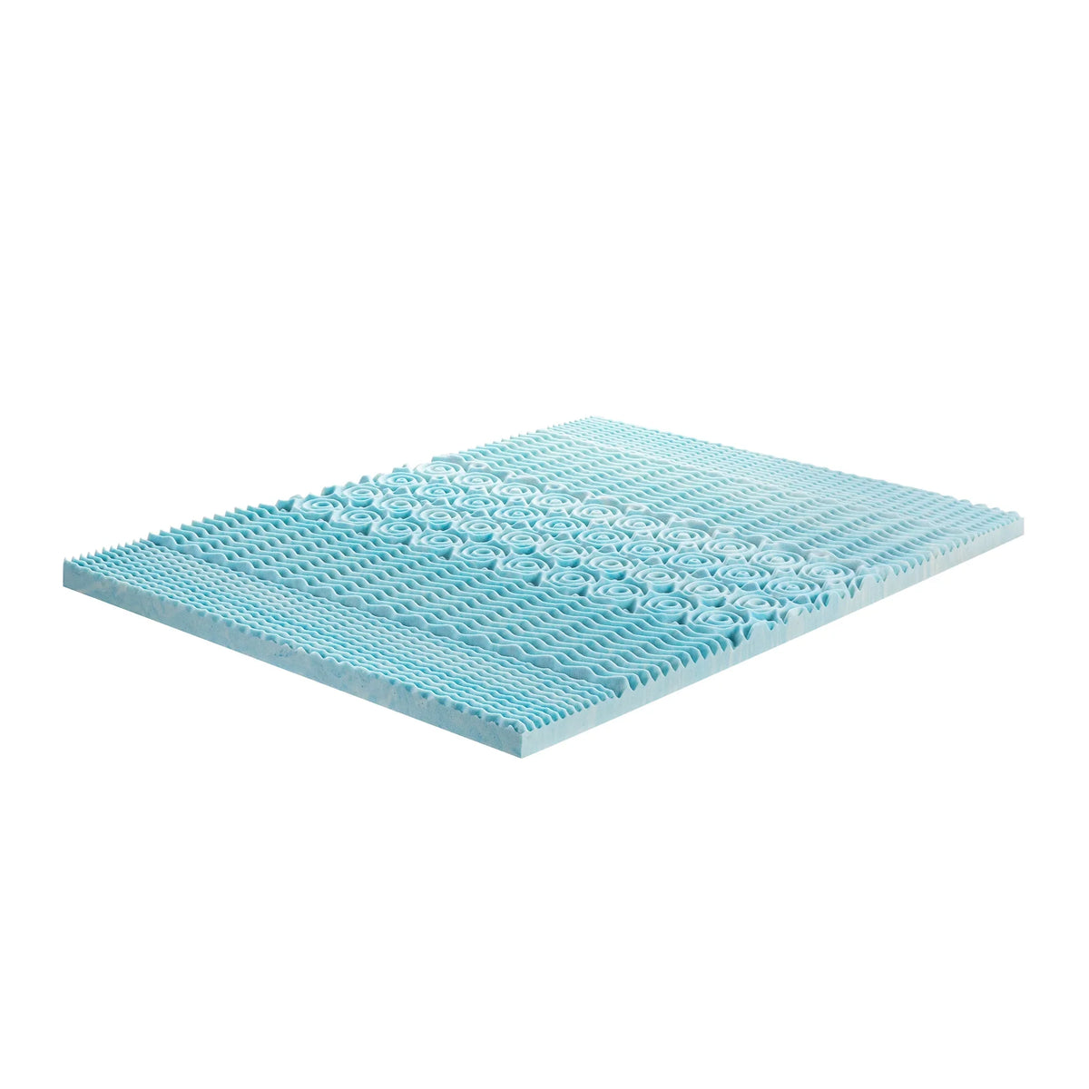 Spa Sensations by Zinus 2" Green Tea Cooling Gel Memory Foam Zoned Support Mattress Topper, Full