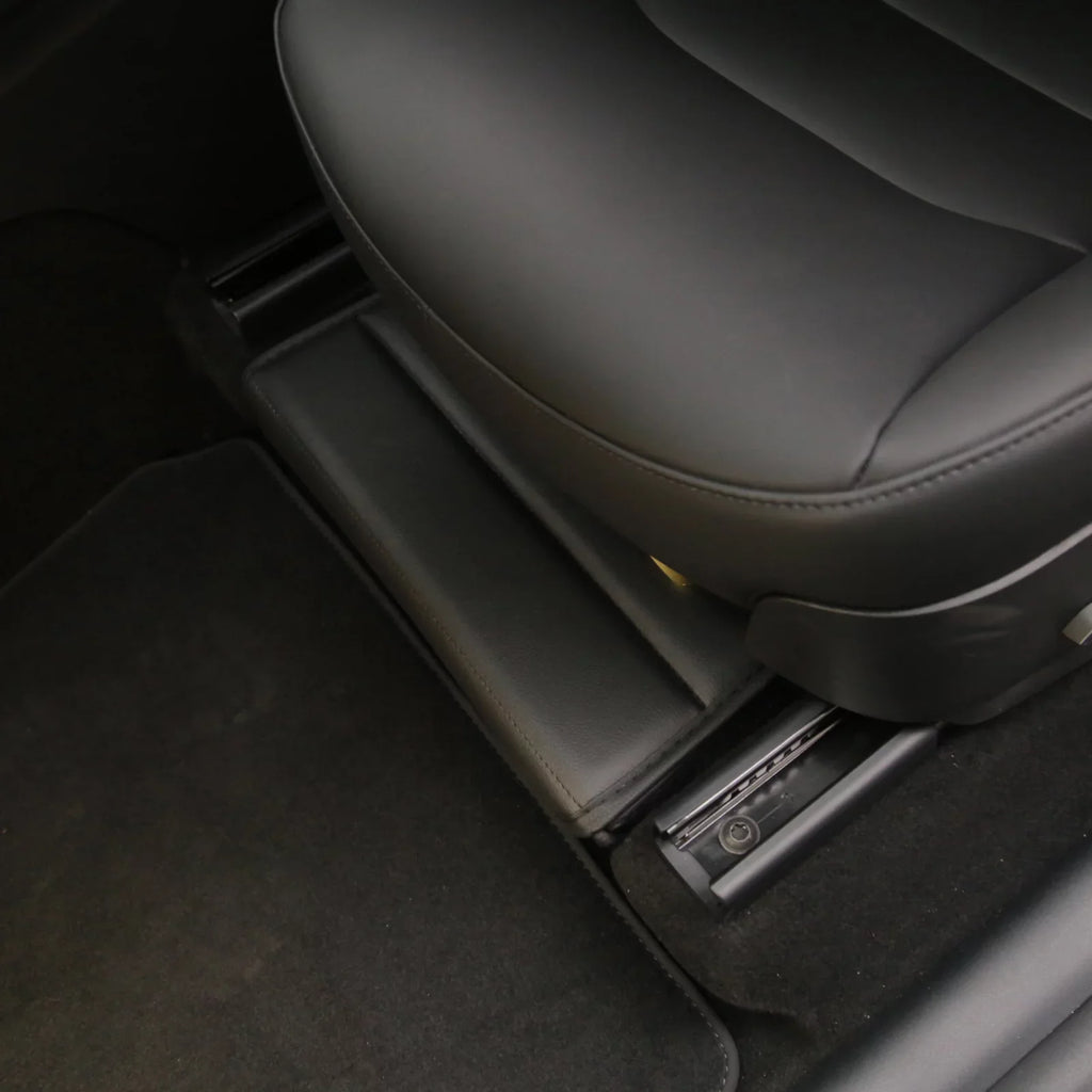 OWSOO Under Seats Storage Box Auto Modification Parts Vehicle Storage Box Folding Storage Box Car Modification Interior Accessories matching With Model Y