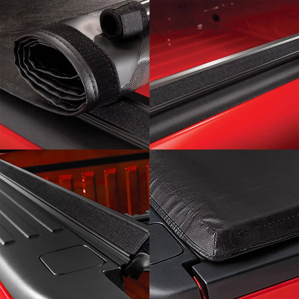 DNA Motoring TTC-RU-043 for 2015 to 2019 Chevy Colorado/GMC Canyon 5 Ft Short Bed Roll-Up Soft Vinyl Tonneau protector 16-18